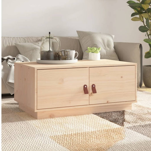 Sofabord 80X50X35 Cm Massivt Fyrretræ