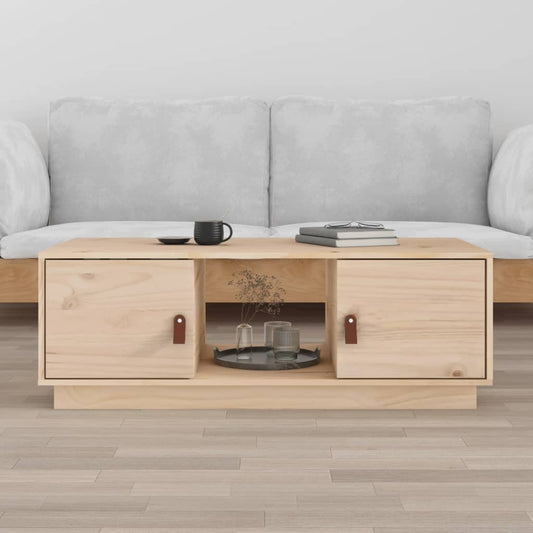 Sofabord 100X50X35 Cm Massivt Fyrretræ