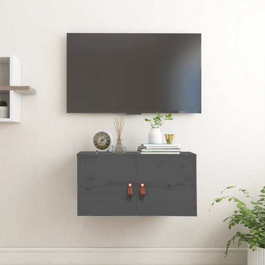 Vægskab 60X30X30 Cm Massivt Fyrretræ