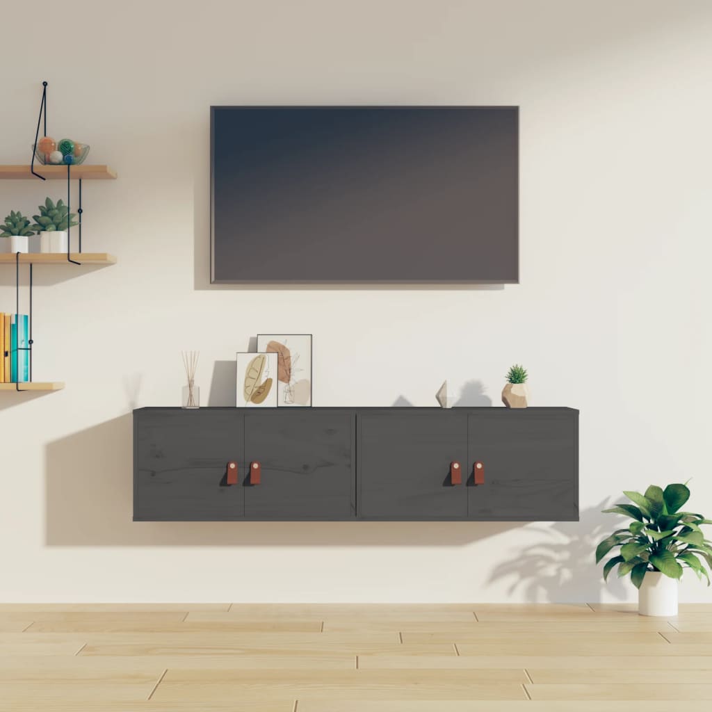 Vægskabe 60x30x30 Cm Massivt Fyrretræ - Variant 818370