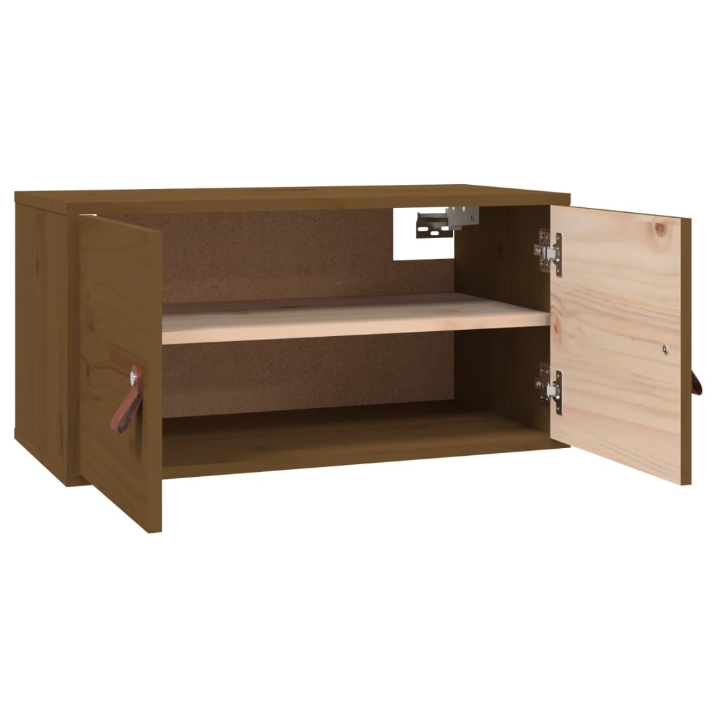 Vægskabe 60x30x30 Cm Massivt Fyrretræ - Billede 5