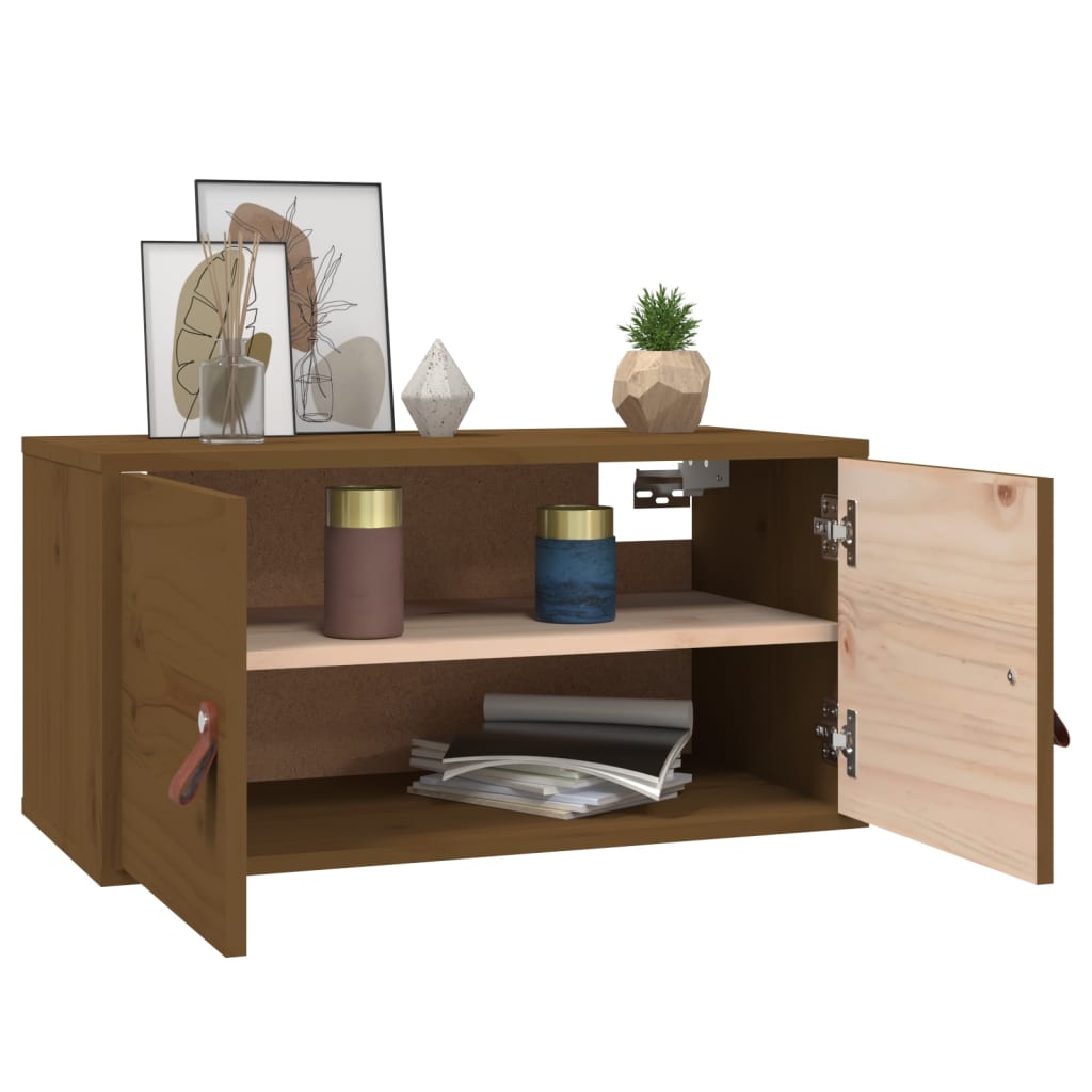 Vægskabe 60x30x30 Cm Massivt Fyrretræ - Billede 9