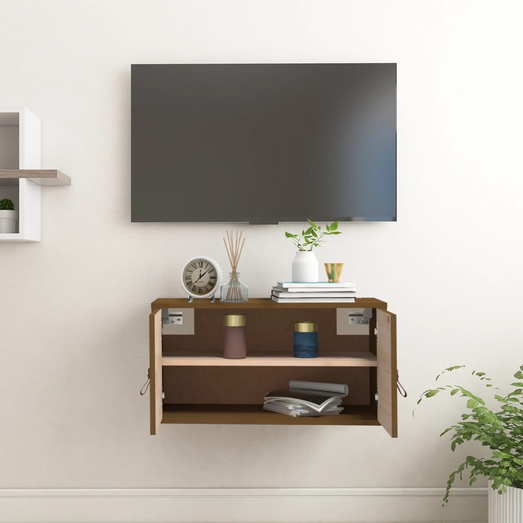 Vægskabe 60x30x30 Cm Massivt Fyrretræ - Billede 3