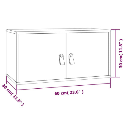 Vægskabe 60x30x30 Cm Massivt Fyrretræ - Billede 11