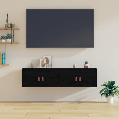 Vægskabe 60x30x30 Cm Massivt Fyrretræ - Variant 818374