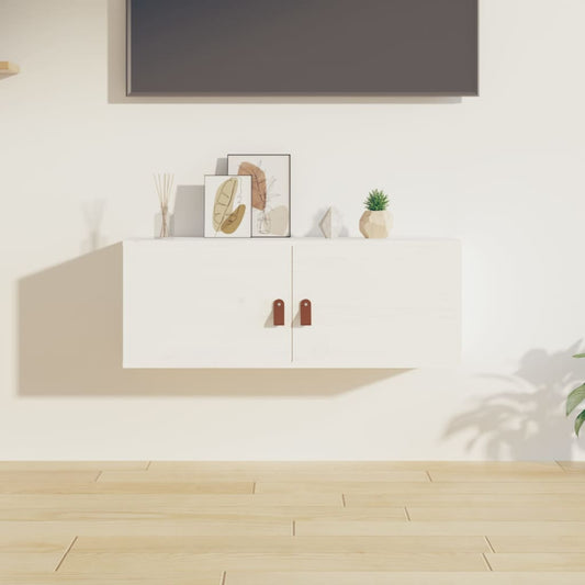 Vægskab 80X30X30 Cm Massivt Fyrretræ