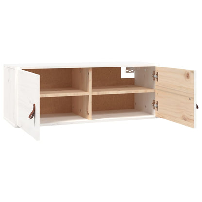Vægskabe 2 Stk. 80X30X30 Cm Massivt Fyrretræ