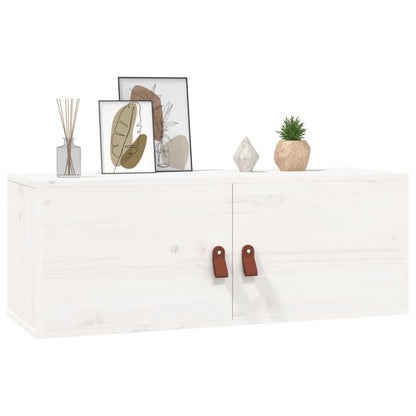 Vægskabe 2 Stk. 80X30X30 Cm Massivt Fyrretræ
