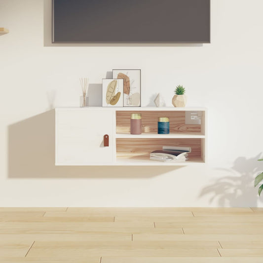 Vægskab 80X30X30 Cm Massivt Fyrretræ