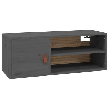 Vægskab 80x30x30 Cm Massivt Fyrretræ - Billede 2