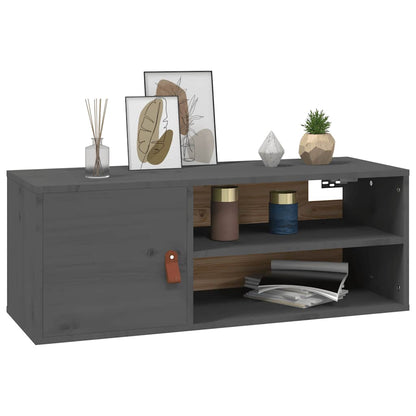 Vægskab 80x30x30 Cm Massivt Fyrretræ - Billede 4