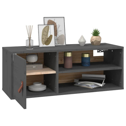 Vægskab 80x30x30 Cm Massivt Fyrretræ - Billede 5