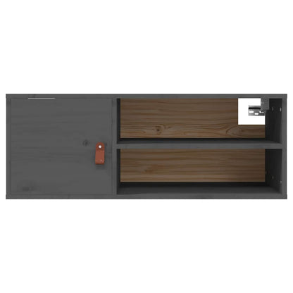 Vægskab 80x30x30 Cm Massivt Fyrretræ - Billede 6
