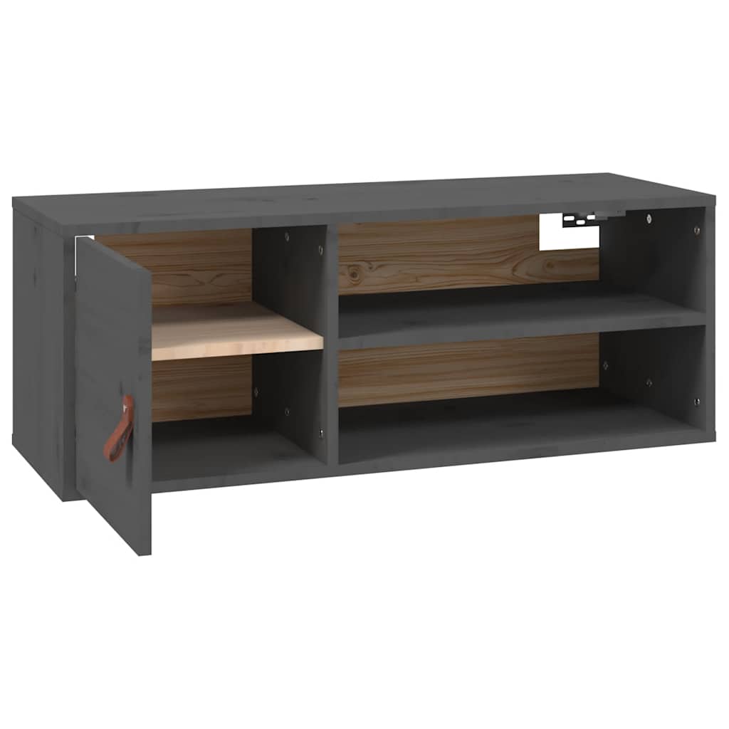 Vægskab 80x30x30 Cm Massivt Fyrretræ - Billede 7