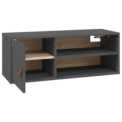 Vægskab 80x30x30 Cm Massivt Fyrretræ - Billede 7