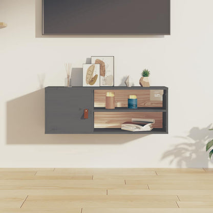 Vægskab 80x30x30 Cm Massivt Fyrretræ - Hovedbillede