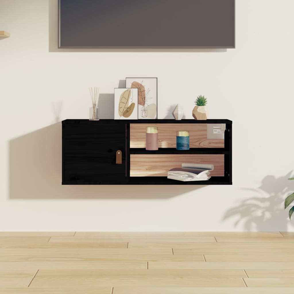 Vægskab 80x30x30 Cm Massivt Fyrretræ - Variant 818393