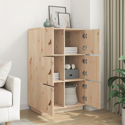 Højskab 67X40X108,5 Cm Massivt Fyrretræ