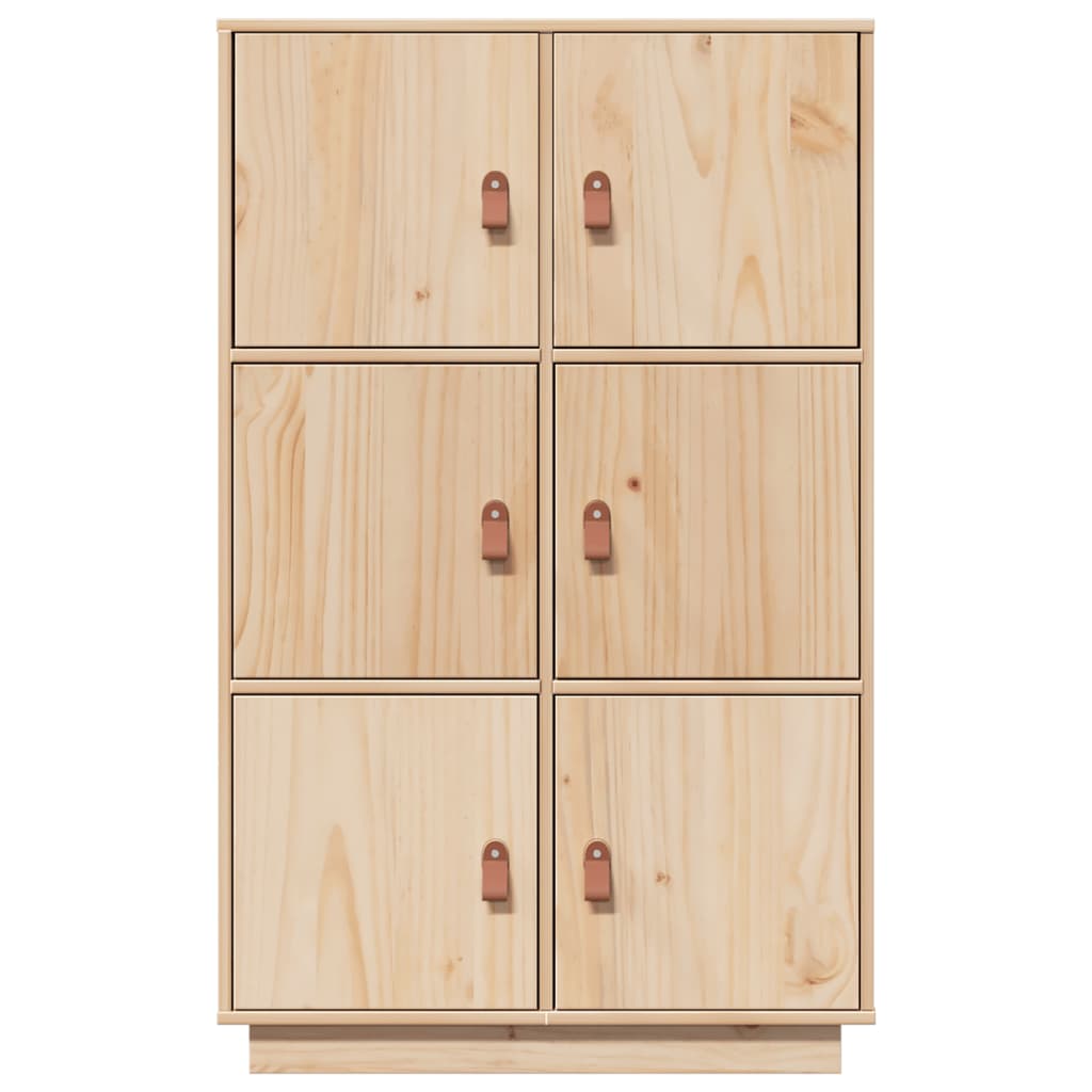 Højskab 67X40X108,5 Cm Massivt Fyrretræ