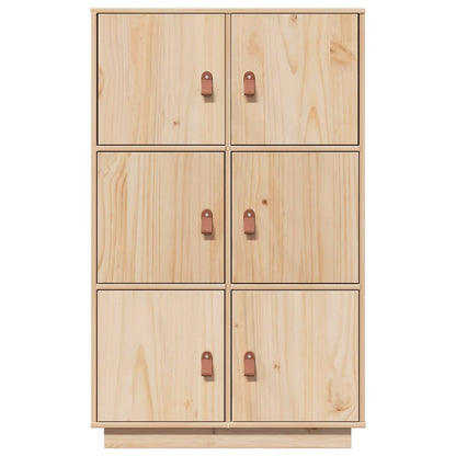 Højskab 67X40X108,5 Cm Massivt Fyrretræ