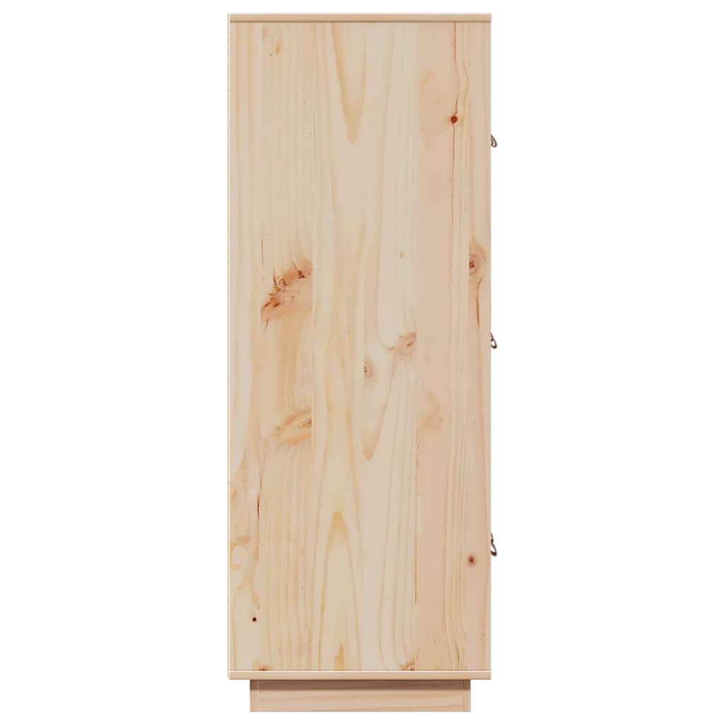 Højskab 67X40X108,5 Cm Massivt Fyrretræ