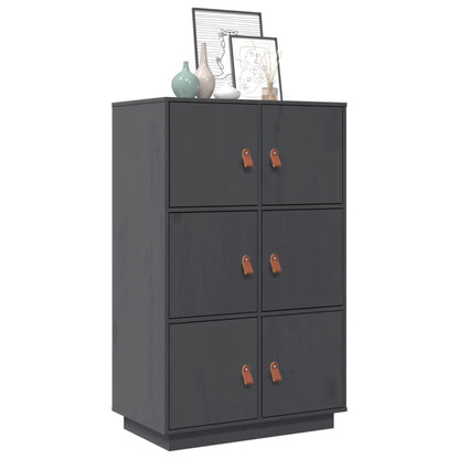 Højskab 67X40X108,5 Cm Massivt Fyrretræ