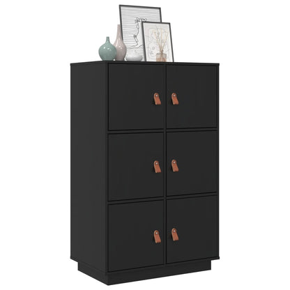 Højskab 67X40X108,5 Cm Massivt Fyrretræ