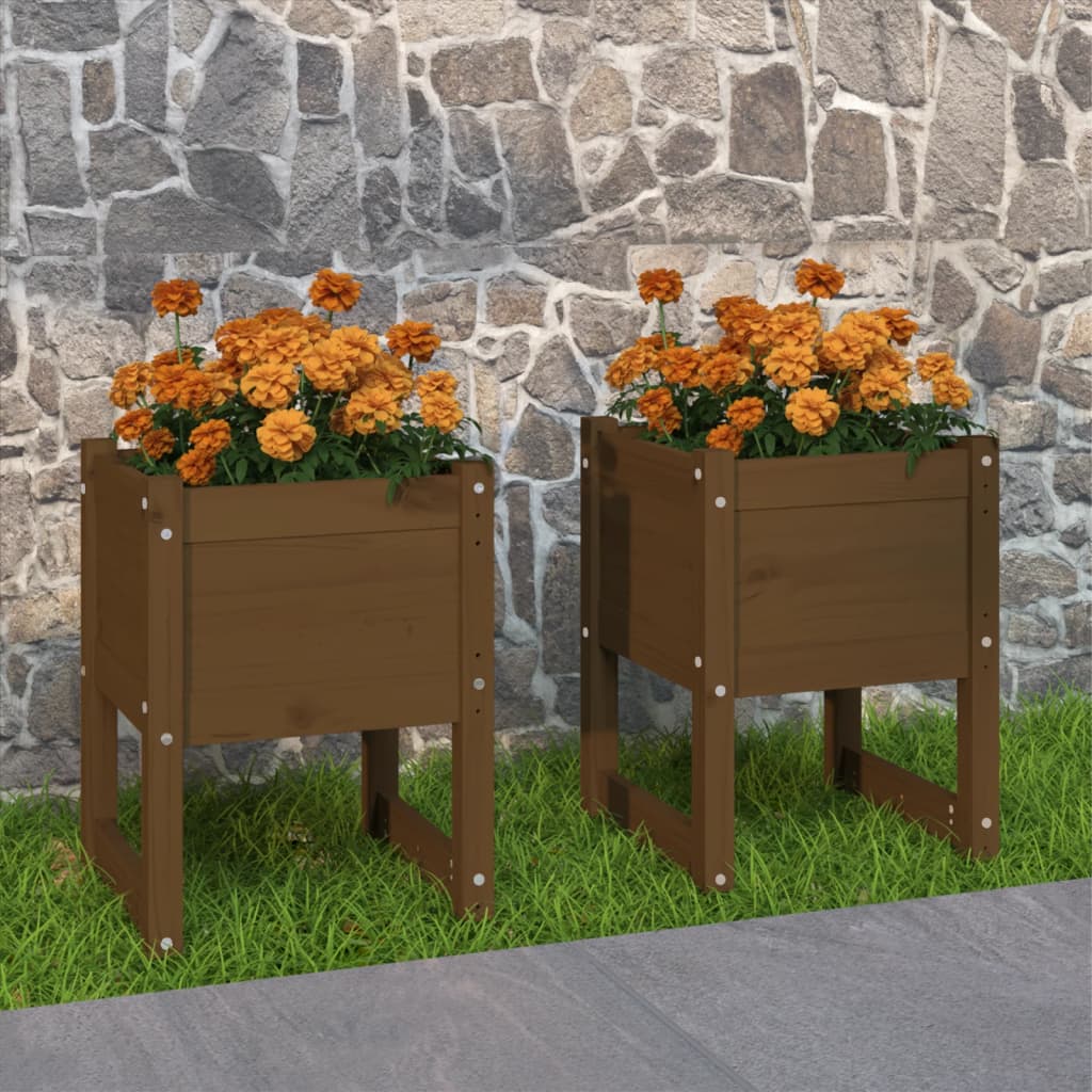 Plantekasse Massivt Fyrretræ - Variant 822114