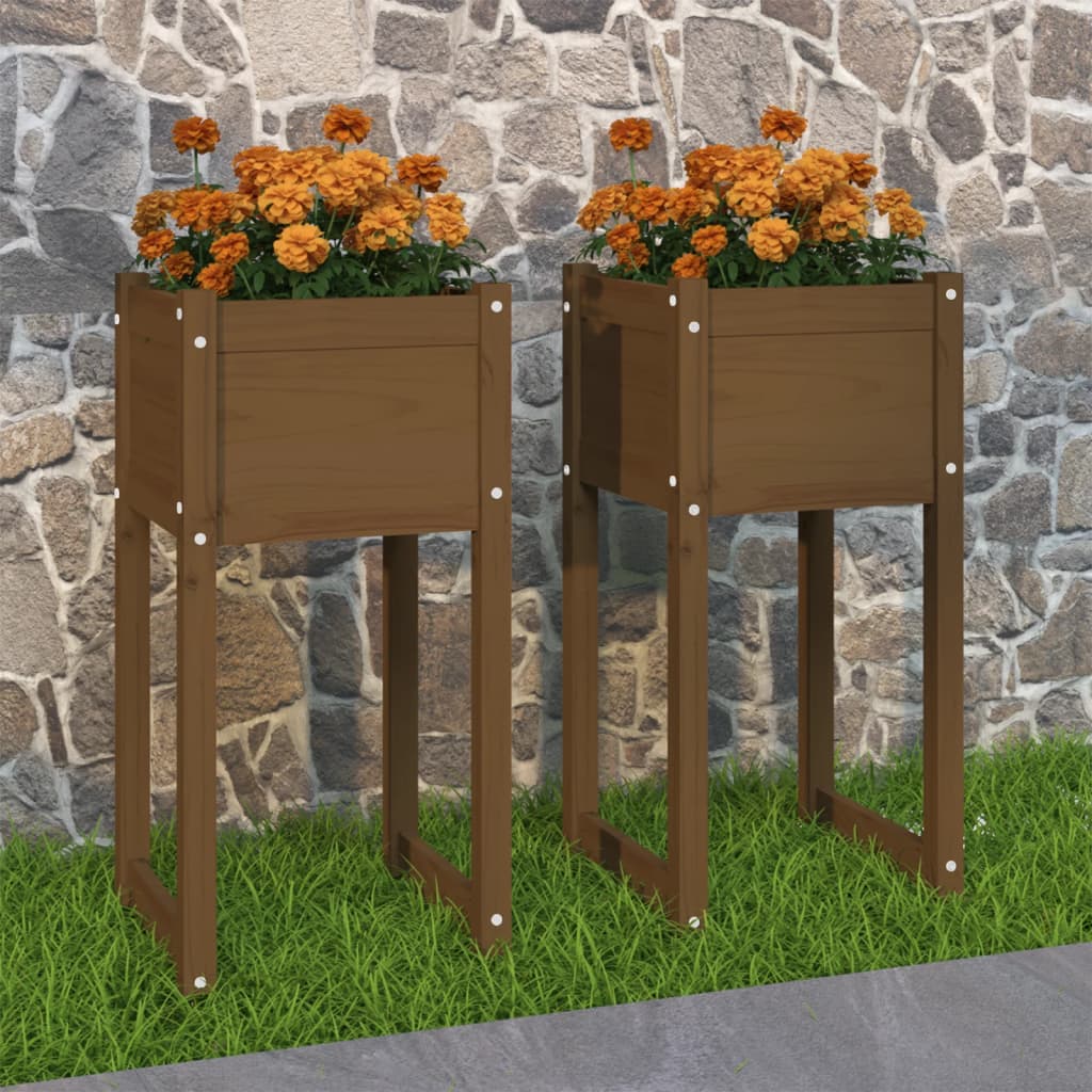 Plantekasse Massivt Fyrretræ - Variant 822129