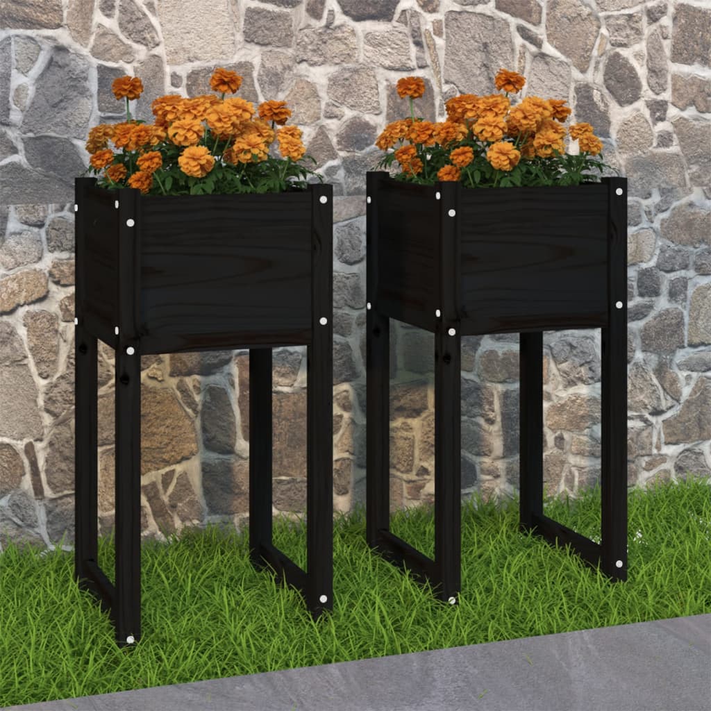 Plantekasse Massivt Fyrretræ - Variant 822131