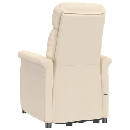Eldrevet Lænestol Mikrofiberstof Beige - Billede 6