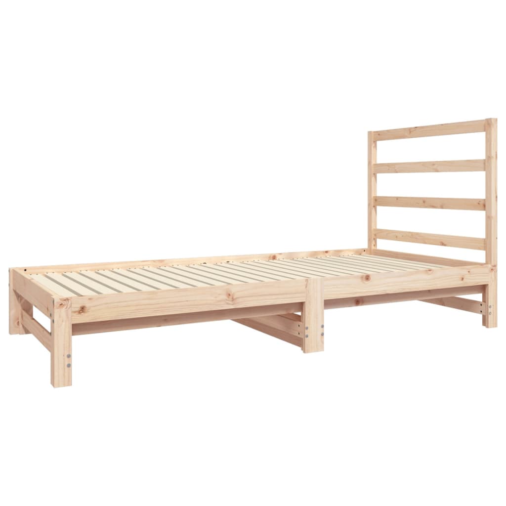 Daybed Med Udtræk 2x(90x190) Massivt Fyrretræ - Billede 4