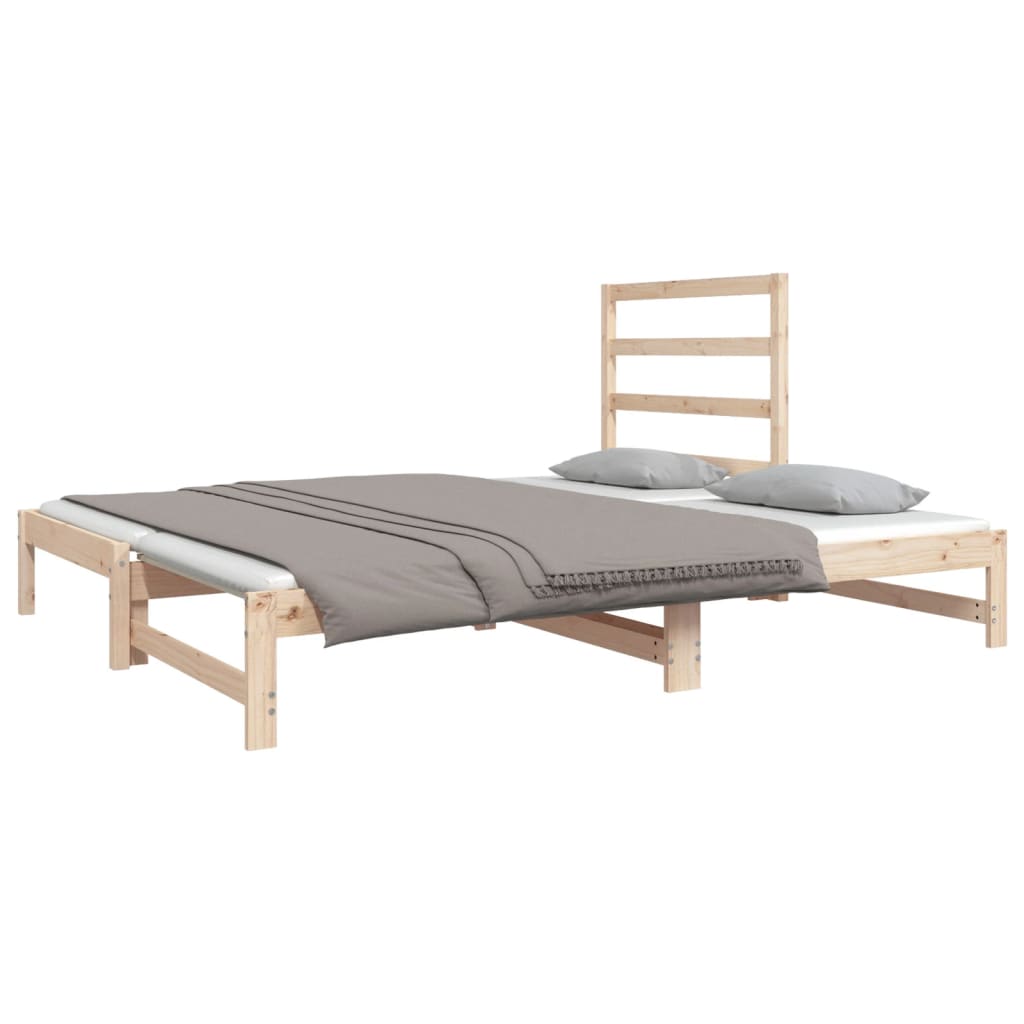 Daybed Med Udtræk 2x(90x190) Massivt Fyrretræ - Billede 9