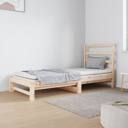 Daybed Med Udtræk 2x(90x190) Massivt Fyrretræ - Hovedbillede