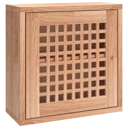 Vægskab 42x18x42 Cm Massivt Træ Valnød - Billede 2