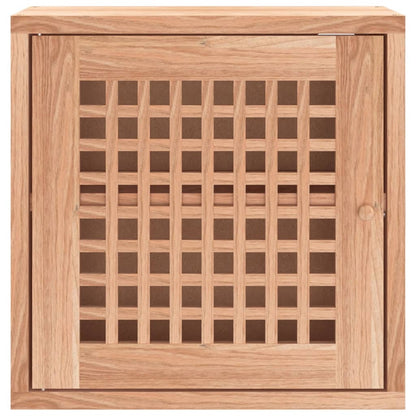 Vægskab 42x18x42 Cm Massivt Træ Valnød - Billede 4