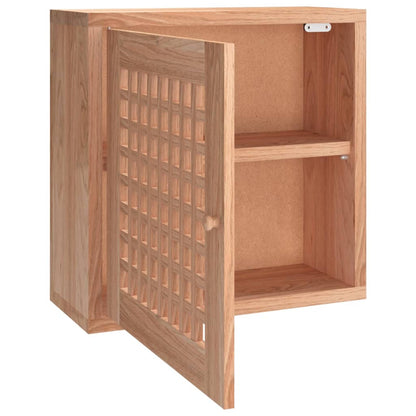 Vægskab 42x18x42 Cm Massivt Træ Valnød - Billede 5