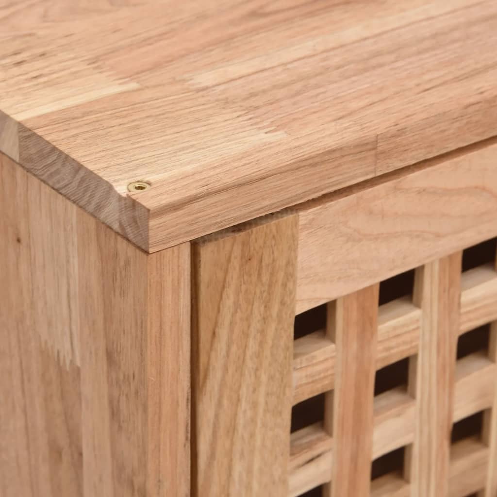 Vægskab 42x18x42 Cm Massivt Træ Valnød - Billede 7