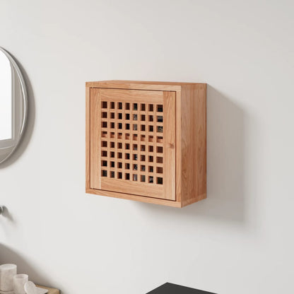 Vægskab 42x18x42 Cm Massivt Træ Valnød - Hovedbillede