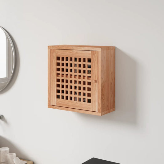 Vægskab 42x18x42 Cm Massivt Træ Valnød - Hovedbillede