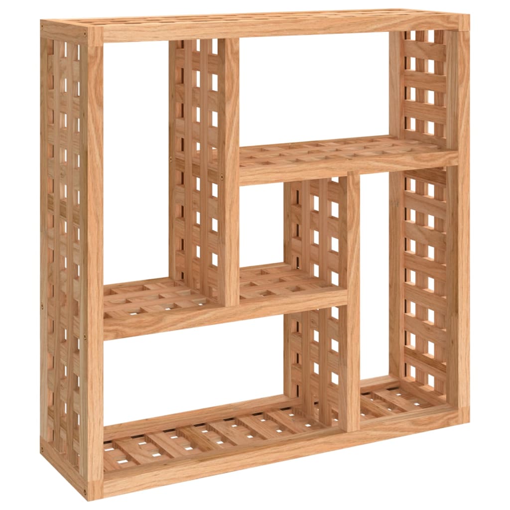 Væghylde 49x15x49 Cm Massivt Træ Valnød - Billede 2