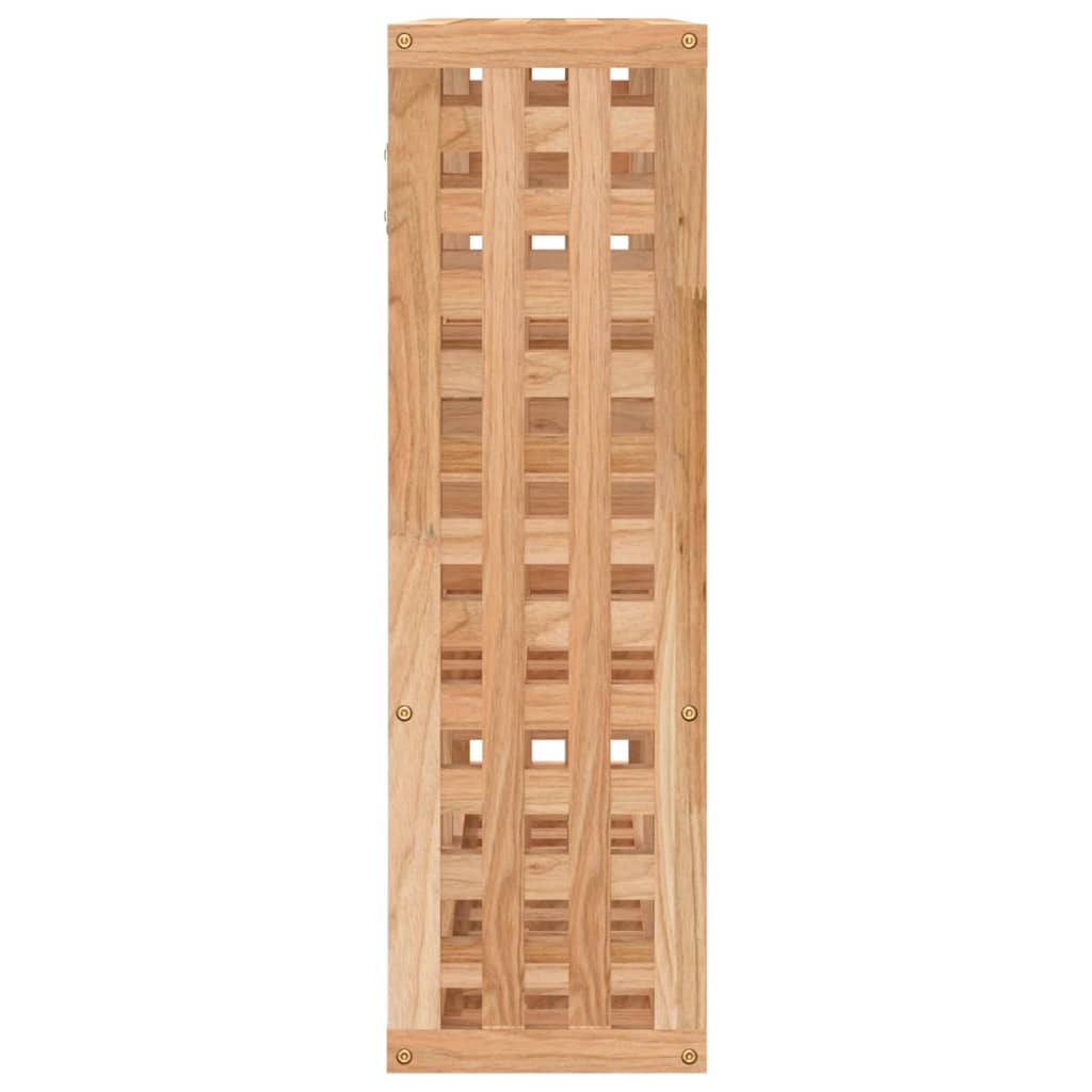 Væghylde 49x15x49 Cm Massivt Træ Valnød - Billede 4