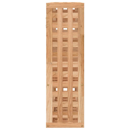 Væghylde 49x15x49 Cm Massivt Træ Valnød - Billede 4