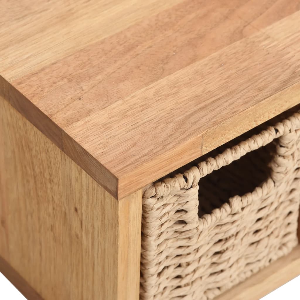 Væghylde Med Kurve 62x18x16 Cm Massivt Valnøddetræ - Billede 5