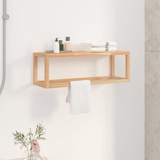 Håndklædeholder 60X20X20 Cm Massivt Valnøddetræ Brun