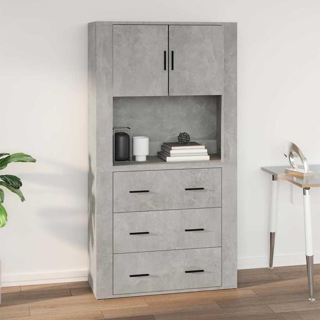 Vægskab 80x33x80 Cm Konstrueret Træ - Billede 7