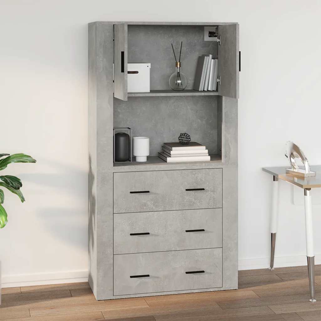 Vægskab 80x33x80 Cm Konstrueret Træ - Billede 8