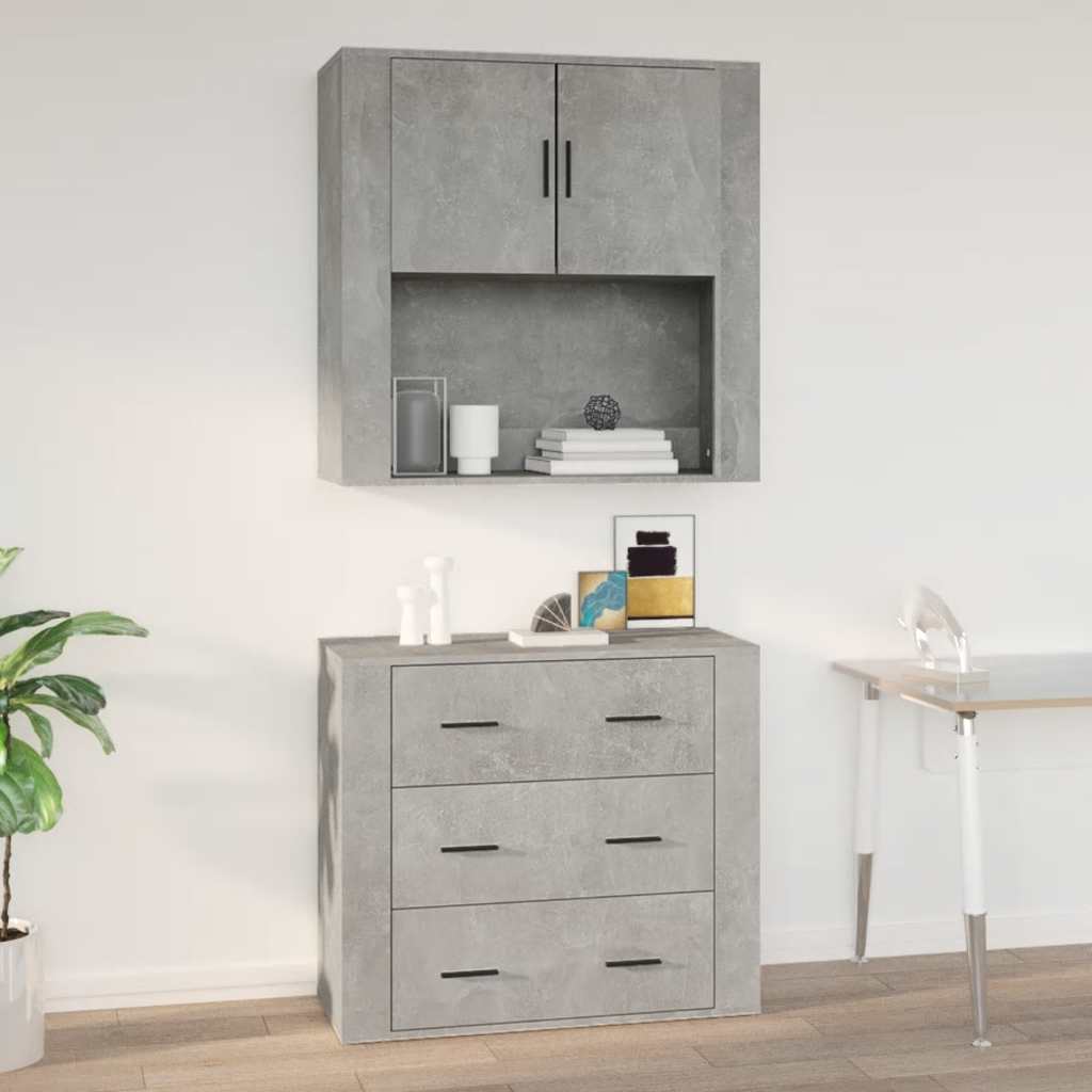Vægskab 80x33x80 Cm Konstrueret Træ - Hovedbillede