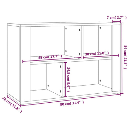 Skænk 80x30x54 Cm Konstrueret Træ - Billede 8
