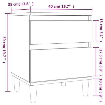Sengebord 40x35x50 Cm - Billede 10